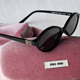 تصویر عینک میومیو بیضی مشکی(مستر) 