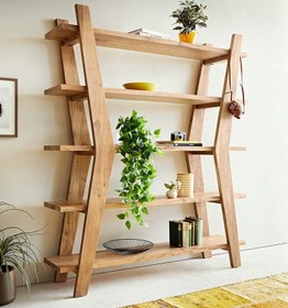 تصویر کتابخانه چوبی a121 