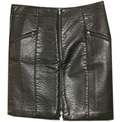 تصویر دامن چرم کوتاه برند منگو 