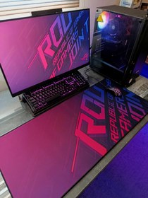 تصویر دسک پد گیمینگ ROG سایز 40*90 