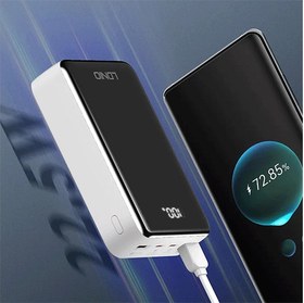 تصویر پاوربانک وایرلس مغناطیسی 15 وات 20000 تایپ سی و یو اس بی الدنیو PQ18 LDNIO 20000mAh Wireless Power Bank PQ18 5A 22.5W