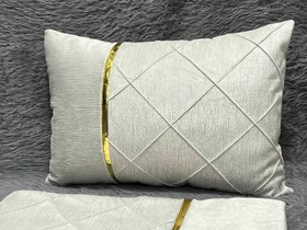 تصویر روبالشی مخمل تک نوار کد 006 برند خوشنام هگمتان یک جفتی - 1 جفت (دو عدد) 