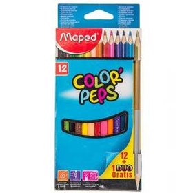 تصویر مداد رنگي 12 رنگ مپد مدل کالر پپس کد 832021 ا Maped 12 Color Peps Colors pencil Maped 12 Color Peps Colors pencil