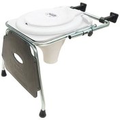 تصویر توالت تاشو دیواری کابوک کد k603 ( پایه اتصال به دیوار فلزی ) - رنگ:سفید 