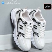 تصویر کتانی نیو بالانس مدل 630 زنانه و مردانه رنگ سفید و مشکی 