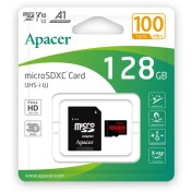 تصویر کارت حافظه microSDXC اپیسر مدل Rioo استاندارد UHS-I U1 A1 W/1 ظرفیت 128 گیگابایت همراه آداپتور 