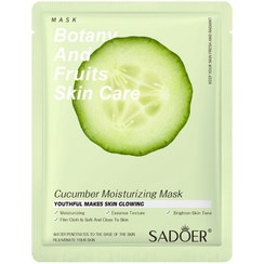 تصویر ماسک ورقه ای صورت مرطوب کننده خیار سادور SADOR BOTANY AND FRUITS CUCUMBER MOTURIZING MASK SADOER