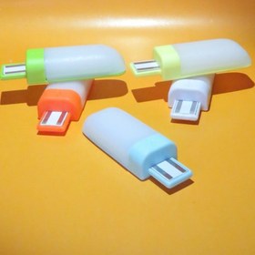 تصویر لامپ usb رنگ مهتابی 