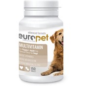 تصویر قرص مولتی ویتامین روزانه مخصوص سگ یوروپت 150 عددی - اورجینال Europet Multivitamin 150tablet