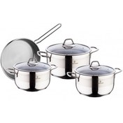 تصویر سرویس قابلمه استیل ۷ پارچه سوفرام ترکیه مدل سافت Sofram Turkey 7 Pcs Steel Pot Soft Model