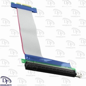 تصویر کابل فلت تبدیل PCI-E 1X به PCI-E 16X گرافیک 