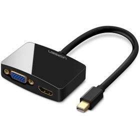 تصویر مبدل Mini Display Port به HDMI و VGA برند UGREEN UGREEN Mini DisplayPort to HDMI &amp; VGA