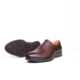 تصویر کفش رسمی و روزمره چرمی مردانه تبریز مدل بارسلون کشی 22 فلوتر | کفش مسعود 