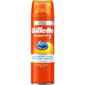 تصویر ژل اصلاح ژیلت Gillette مدل Fusion 5 نارنجی سبز کد 19 