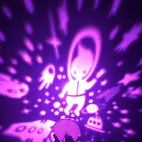 تصویر چراغ خواب پروژکتور کهکشانی فضانورد 