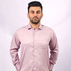 تصویر پیراهن مردانه طرح ساده یاسی S14 