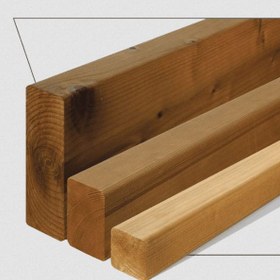 تصویر ترمووود - پروفیل چوب ترمو ساده مدل SHP-Size42 با تکنولوژی فنلاند 