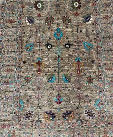 تصویر فرش دستبافت 6متری پشم دستریس نقش افشان سلطان اباد رنگ گیاهی کد 0500212 Handmade 6m carpet,Hand-kiited wool,Afshan design by sultanabad,Organic dyes,code 0500212