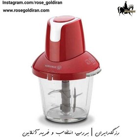 تصویر غذاساز پرومجیک کرکماز ( KORKMAZ Pro Magic Red/Chrome Glass Chopper With 4 Blades