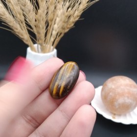 تصویر نگین چشم ببر اصل معدنی کد 8749 