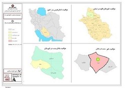 تصویر عنوان نقشه: حوزه نفوذ مستقیم شهر سده 