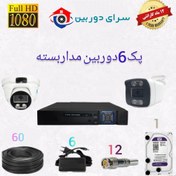 تصویر پک شیش دوربین مداربسته هیکارو اقتصادی Economical Hikaro CCTV camera bottle pack