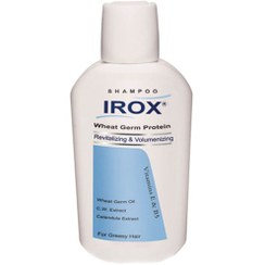 تصویر شامپو ایروکس حاوی پروتئین جوانه گندم موهای چرب و نازک shampoo IROX  wheat germ protein 200gr