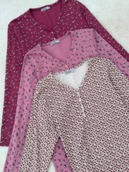 تصویر بلوز کبریتی یقه هفت دکمه نما 