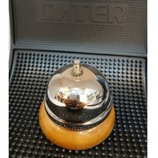 تصویر زنگ رومیزی کوچک با پایه چوب 