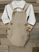 تصویر رامپر پسرانه یقه دار بافت نیلی_نکونام Nekounam 