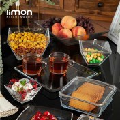 تصویر سرویس پذیرایی لیمون 27 پارچه شیشه ای کد 235100 