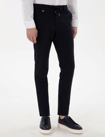 تصویر شلوار پیرکاردین اورجینال Pierre Cardin 1123626 Navy Blue Classic Jogger Trousers 50306962-VR033 