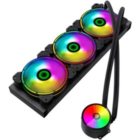 تصویر خنک کننده مایع پردازنده گیم مکس Ice ا GAMEMAX IceChill 360 Rainbow ARGB CPU Liquid Cooler GAMEMAX IceChill 360 Rainbow ARGB CPU Liquid Cooler
