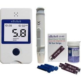 تصویر دستگاه تست قند خون ای بی چک EB chek- Blood glucose meter kit