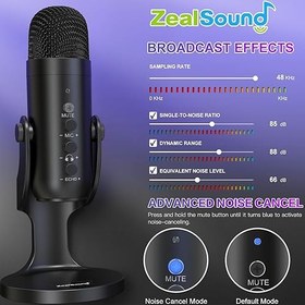 تصویر میکروفون zealsound مدل k66-w 