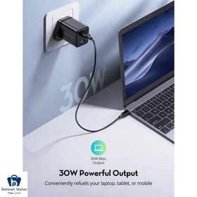 تصویر شارژر راوپاور مدل RP-PC170 Ravpower RP-PC170 PD QC2.0 USB/Type-C Charger