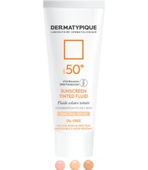 تصویر ضدآفتاب فلویید درماتیپیک مدل رنگی Dermatypique fluid tinted sunscreen 50mil