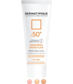 تصویر ضدآفتاب فلویید درماتیپیک مدل رنگی ا Dermatypique fluid tinted sunscreen 50mil Dermatypique fluid tinted sunscreen 50mil