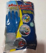 تصویر دستکش استاد کار - طوسی آبی / Lبزرگ 