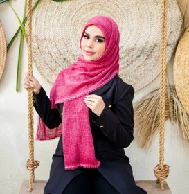 تصویر شال پلیسه نخی 