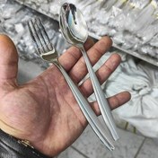 تصویر ست ۶ عددی قاشق چنگال یونیک ۲۴۹ گرمی 