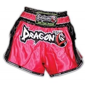 تصویر تجهیزات بوکس صورتی ورزش های ورزشی و یکپارچهسازی با سیستمعامل Muay Thai Shorts MT3075 Dragondo 