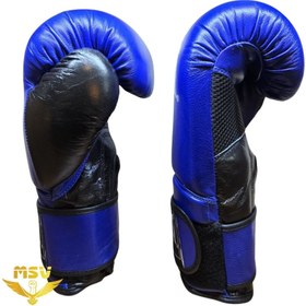 تصویر دستکش بوکس آتل دار چرم طرح EVERLAST اورلست 12 اونس 