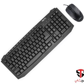 تصویر کیبورد و ماوس تسکو مدل TKM 8054N با حروف فارسی TSCO TKM 8054N Keyboard With Mouse With Persian Letters