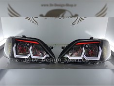 تصویر چراغ جلو اسپرت جمع ساز مدل Hexa مناسب ال 90 بسته دو عددی 