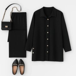 تصویر شومیز شلوار زنانه مدل سوگل جنس آیوا 