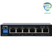 تصویر سوییچ 6 پورت دی-لینک مدل DGS-F1006P-E D-link DGS-F1006P-E 6 Port  Desktop Switch