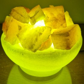 تصویر آباژور سنگ نمک کاسه 