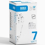 تصویر لامپ بروکس 7 وات حبابی - مهتابی Burux 7 watt bulb lamp