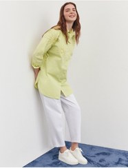تصویر پیراهن KYR اورجینال زنانه کی وای آر KY-B25-70022 Beaded Poplin Tunic Lime 